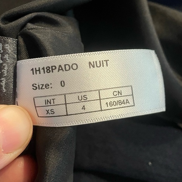 BA&SH Padova Belted Jacket Blazer Navy US size 4 - Picture 7 of 11